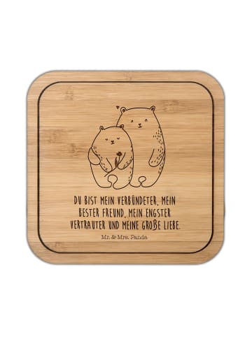 Mr. & Mrs. Panda Hitzebeständiger Untersetzer Bären Liebe mit Sp... in Transparent