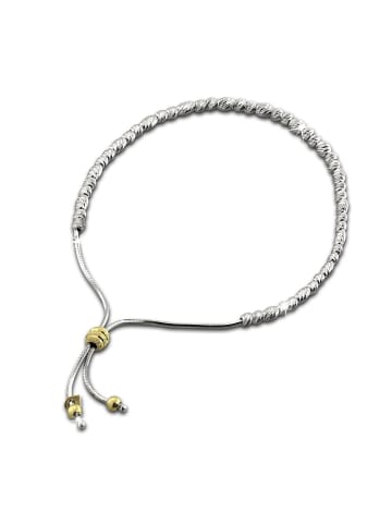 SilberDream 925 Silber vergoldet 333 Damen SilberDream Armband diamantierte Kugeln ca. 22cm
