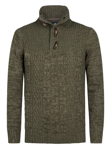 Petrol Industries Pullover mit Rippenstrick Hamilton in Grün