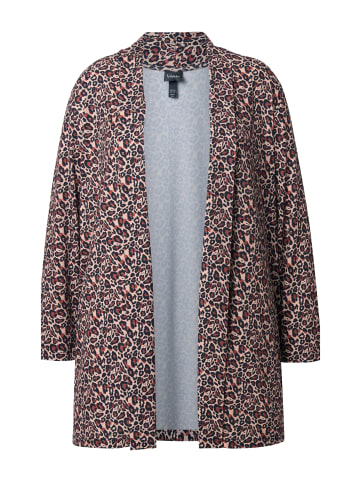 Ulla Popken Shirtjacke in schwarz