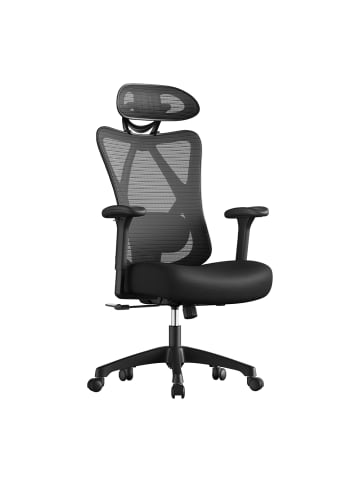 SONGMICS Bürostuhl Kime in Schwarz - (B)70 x (H)125 x (T)70 cm