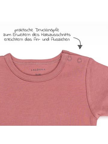 LaLoona Baby Body Kurzarm OEKO-TEX® 3er Pack in rosa