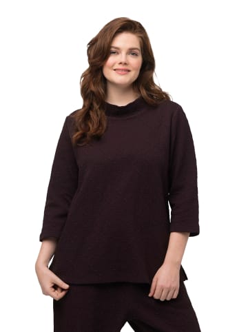 Ulla Popken Sweatshirt in schwarze kirsche