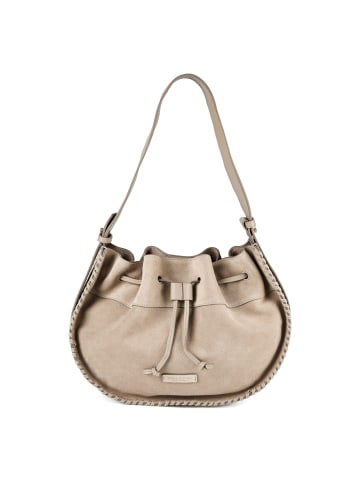 Marc O'Polo Schultertasche Leder 35 cm in earthy taupe