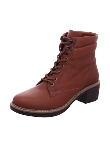 Esgano Damenschnürrstiefel kalt Absatz Da.-Stiefelette in  Braun