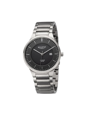 Regent Armbanduhr-Analog silber groß (ca. 40mm) Regent Metallarmband