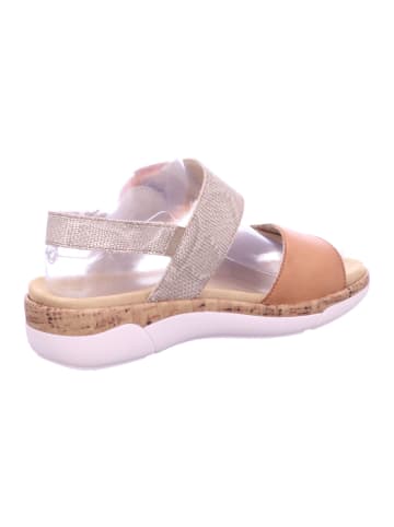 remonte Sandalen in noccia/lehm/metallic