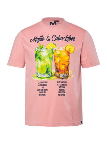 Men Plus Kurzarm T-Shirt in rose