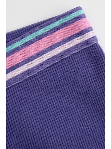 Coccodrillo Gerippte Leggings mit langem Bein in dunkelblau