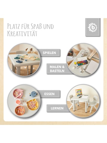 Bieco Spielwaren Kindertisch, Design: Eisgrau in Grau