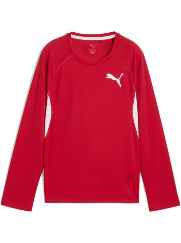 Puma T-Shirt "Y CROSS THE LINE Longsleeve 3.0" in Rot