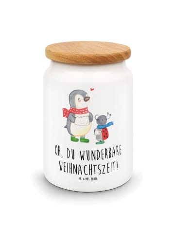 Mr. & Mrs. Panda Keksdose Smörle Winterzeit mit Spruch in Weiß