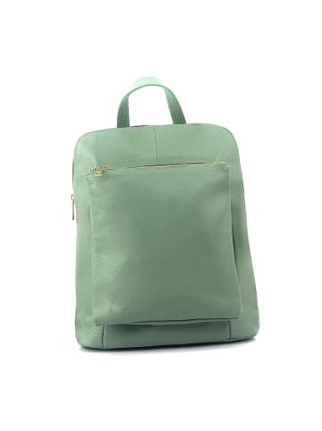 Florence Leder Cityrucksack Florence Rucksack hellgrün ca. 30cm