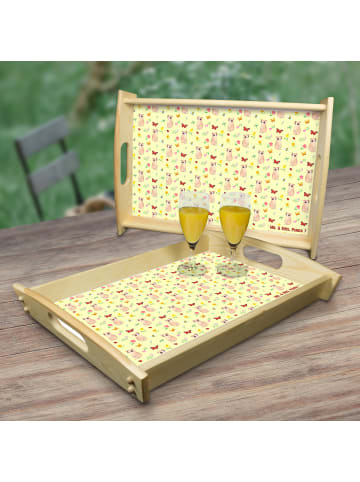 Mr. & Mrs. Panda tablett aus holz Erdmännchen ohne Spruch in Gelb