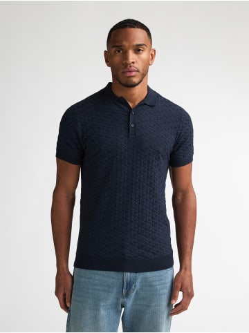 Petrol Industries Strick-Poloshirt Cactus in Blau