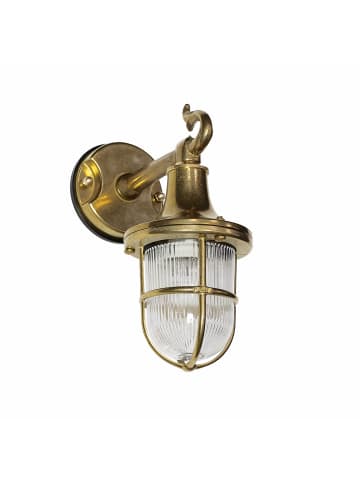 Licht-Erlebnisse Außen Wandlampe (B)11.5 x (H)25 cm in MessingMessing