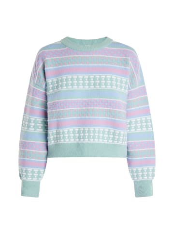 IZIA Damen Pullover in Mint Mehrfarbig