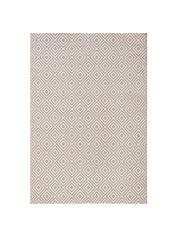 NORTHRUGS In- & Outdoor Teppich Karo grau/creme