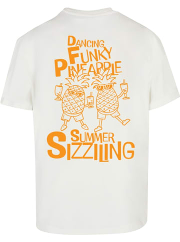 Merchcode T-Shirt "Funky Pineapple Oversized T-Shirt" in Weiß