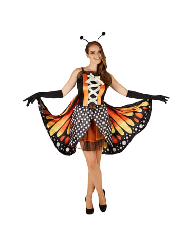 tectake Große, bunte Flügel, schwarz/orange