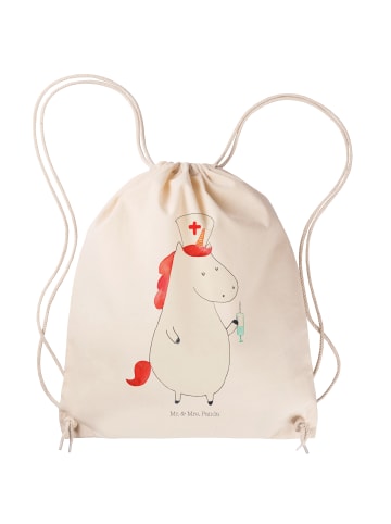 Mr. & Mrs. Panda Baumwollbeutel Einhorn Krankenschwester ohne Sp... in Creme