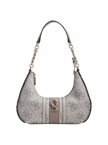 Guess Erenia Top Zip - Schultertasche (coal logo) in dark taupe logo