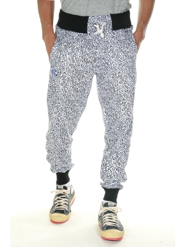 FIOCEO Sweatpants in ecru/schwarz