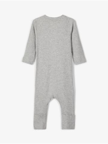 name it Jungen Strampler ohne Fuß mit Reißverschluss in Grau