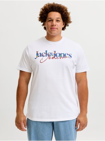 JACK & JONES PLUS T-shirt in Bright White