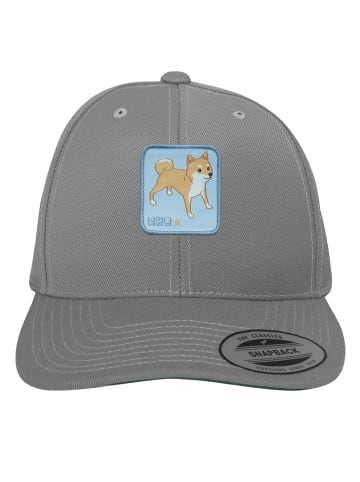 F4NT4STIC Snapback Cap Shiba Inu in silver