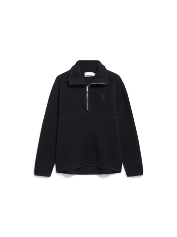 armedangels Fleecepullover Haarleenaa in schwarz