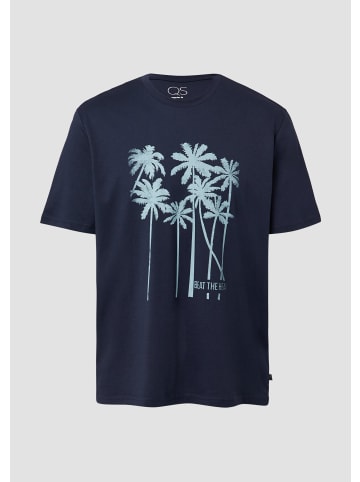 QS T-Shirt in 58D2_tiefblau