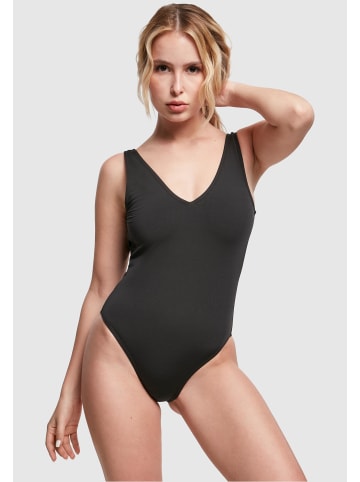 Urban Classics Urban Classics Damen Ladies Recycled High Leg Swimsuit in black