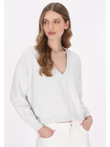 DreiMaster Women Sweatshirt in offwhite melange
