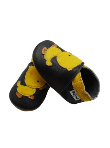 Mejale Baby Krabbelschuhe aus Leder, weiche Lauflernschuhe mit rutschfester Sohle 