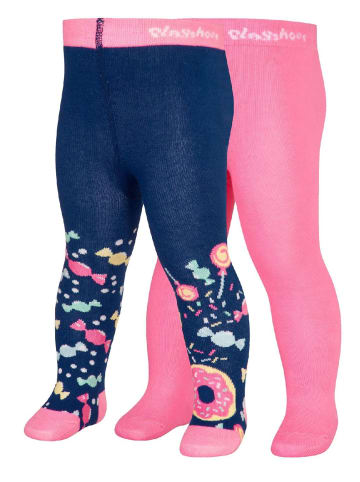 Playshoes Strumpfhose "Strumpfhose Bonbons 2er Set" in Blau