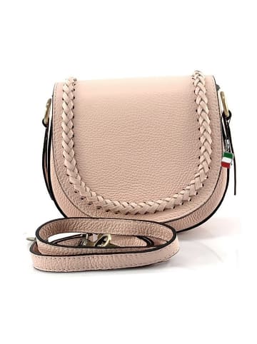 Florence Leder Schultertasche, Umhängetasche Florence Tasche rosa ca. 21cm