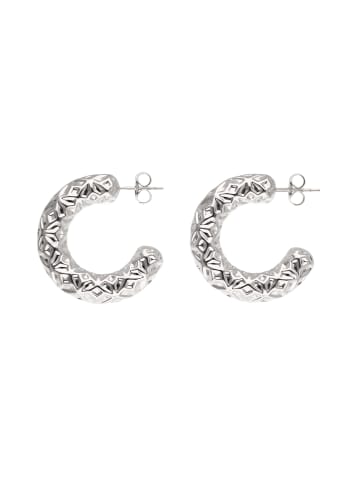 grassland Women Hoop Earrings in Silver