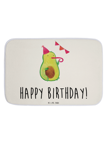 Mr. & Mrs. Panda Badematte Avocado Geburtstag mit Spruch in Weiß