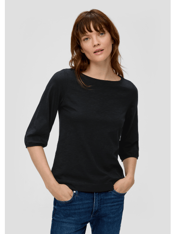 s.Oliver T-Shirt 3/4 Arm in Schwarz