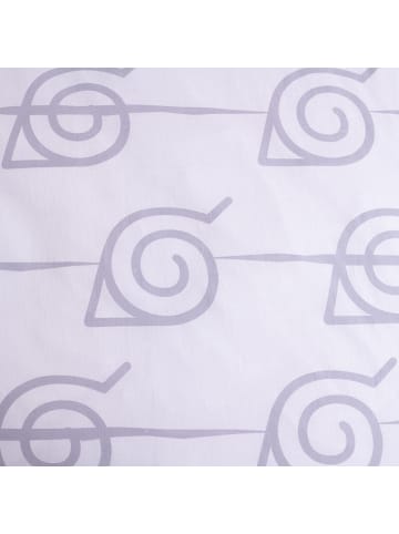 Naruto Naruto Baumwoll-Bettwäsche 140x200 cm Deckenbezug + 70x90 cm in Weiß