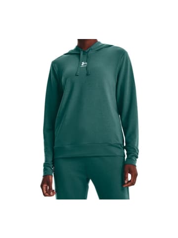 Under Armour Hoodie RIVAL TERRY HOODIE in Grün