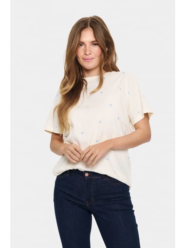 SAINT TROPEZ T-shirt DagniSZ Lockere Passform in Ice Airy Hearts