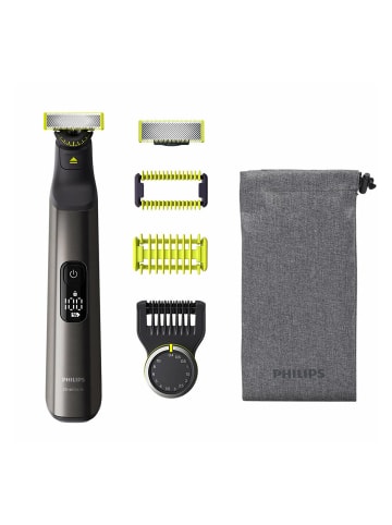 Philips Barttrimmer QP6551/15 OneBlade Pro Face & Body in grau
