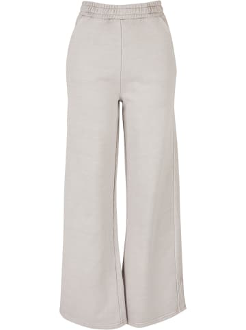 Urban Classics Urban Classics Damen Ladies Heavy Terry Garment Dye Slit Pants in warmgrey