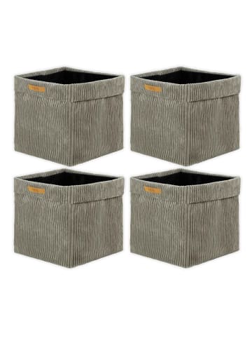 Lycce Aufbewahrungskorb 4er Pack in Taupe
