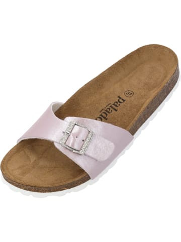 Palado Pantoletten Malta Metallic SQS in Rosa