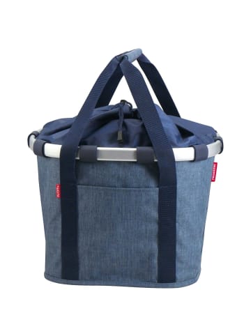 KLICKfix reisenthel Bikebasket 15 - Lenkerkorb 35 cm (twist sage) in twist blue