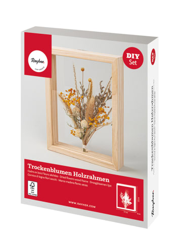 Rayher BP Trockenblumen Holzrahmen, FSC 100% in natur