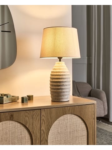 Beliani Tischleuchten BILLY in Weiß - (W) 28 x (H) 50 x (L) 28 cm